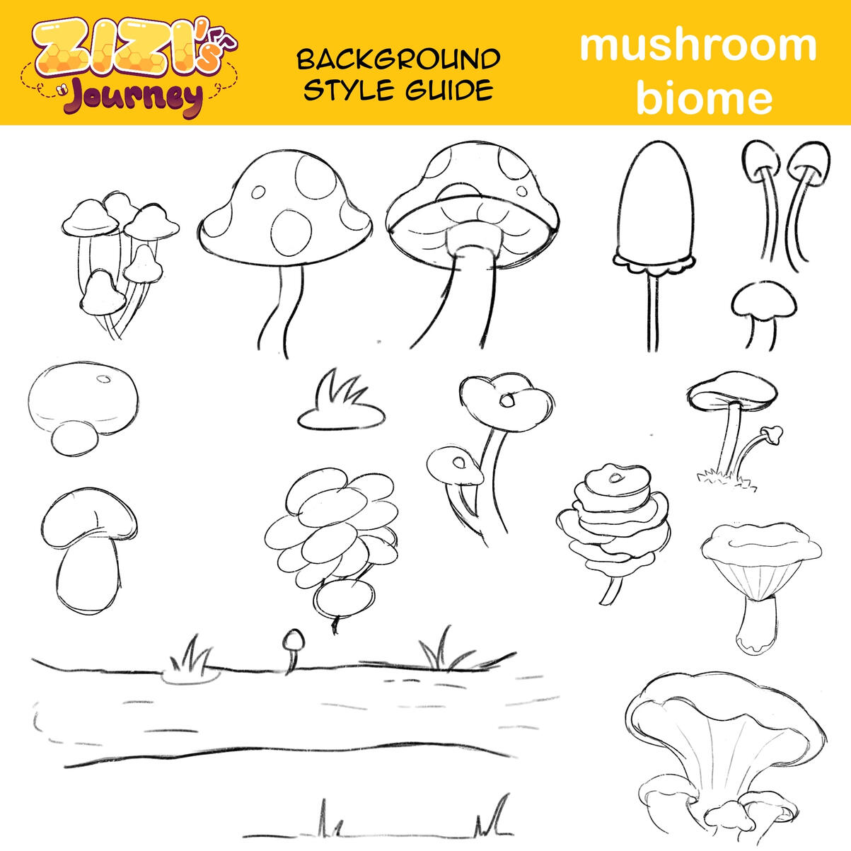 Mushroom biome - Style guide Mushroom biome - Style guide